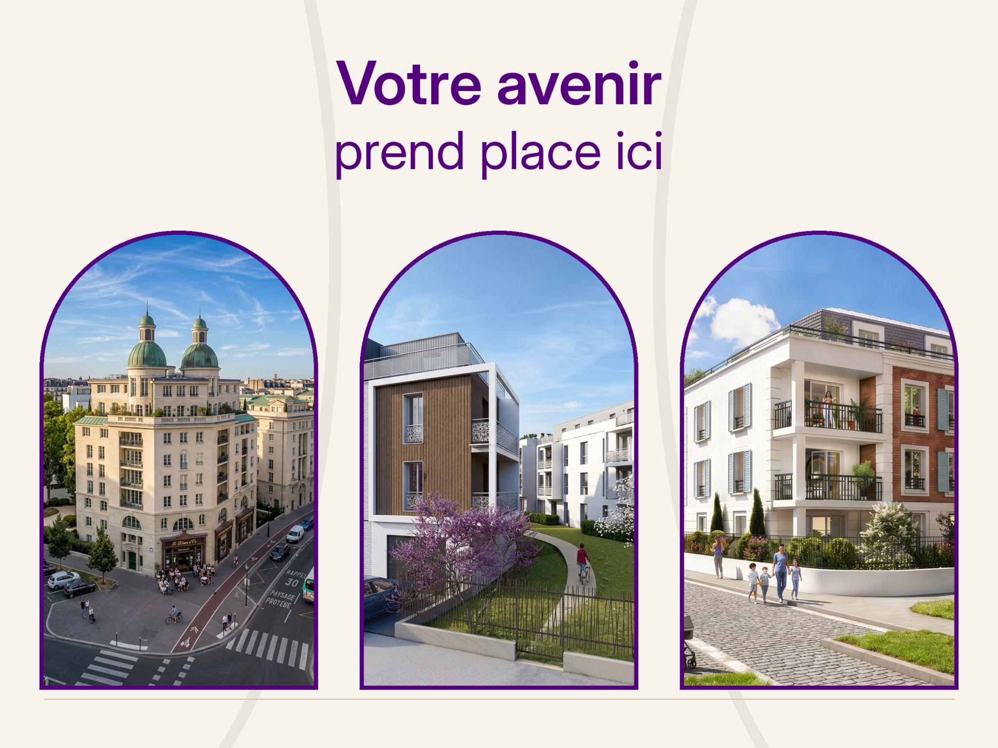 Image d’un montage de plusieurs programmes immobiliers proposés par Apilogis